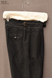Isa Belted Pants Cotton Moleskin M