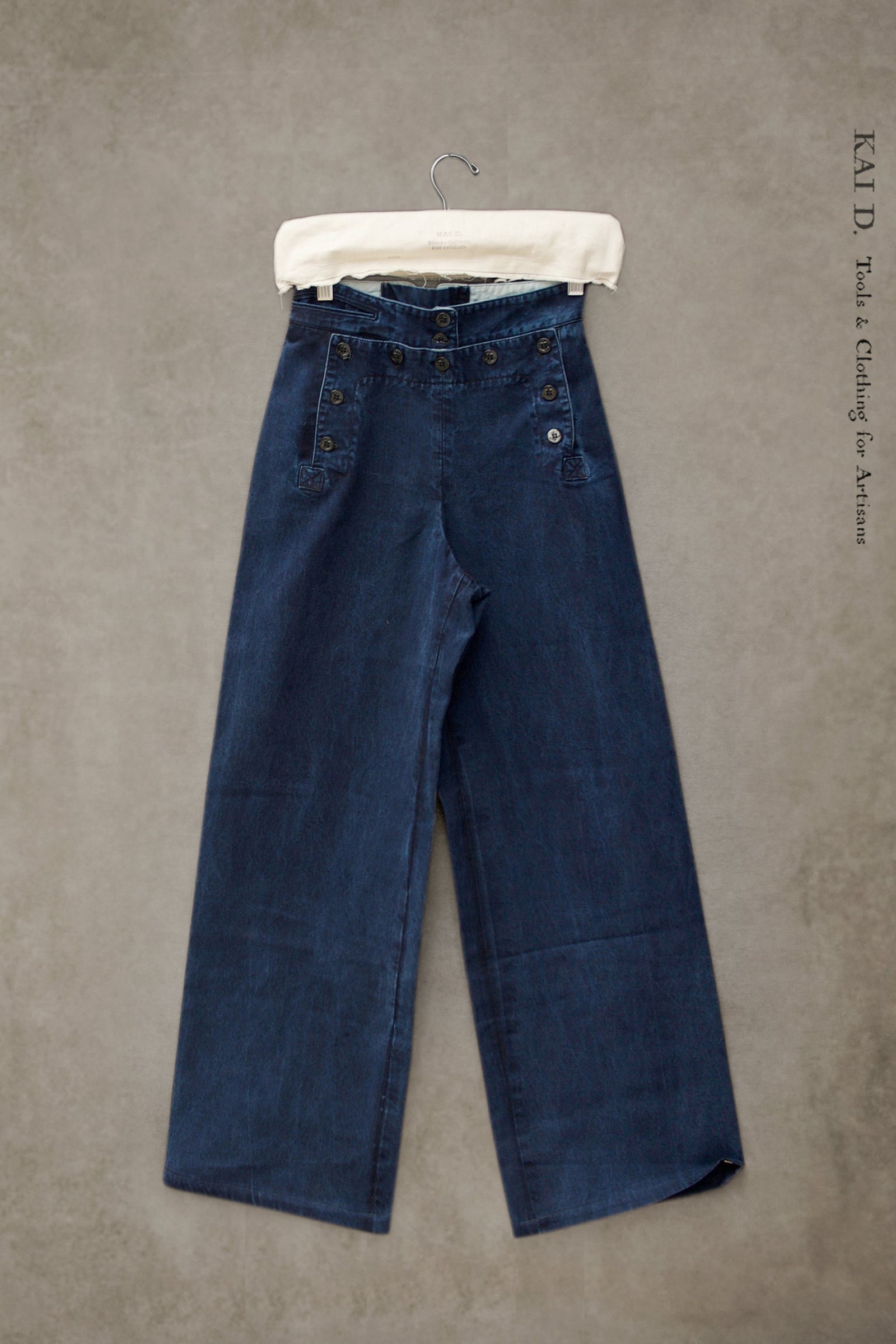 Sailor Pants Stone Washed Denim L