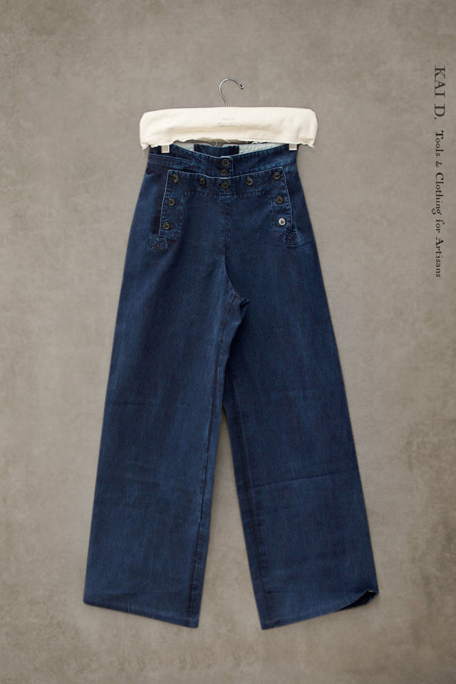 Sailor Pants - Stone Washed Denim - L