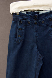 Sailor Pants Stone Washed Denim L