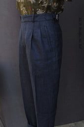 Wide Leg Matisse Pants Tropical Hopsack Wool 30 32 34 36