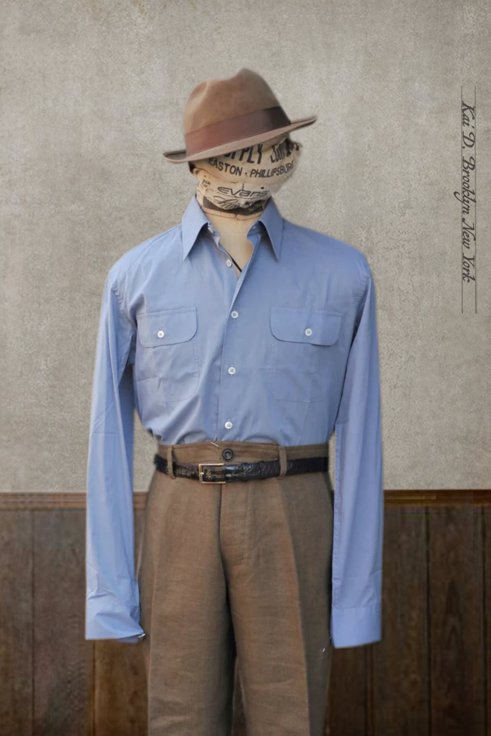 Writer S Shirt Smoke Blue L Xl