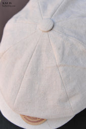 Andy Hat Cotton Linen Bone M L