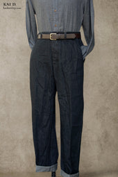 Bosun Pants Cotton Linen Denim 30 38