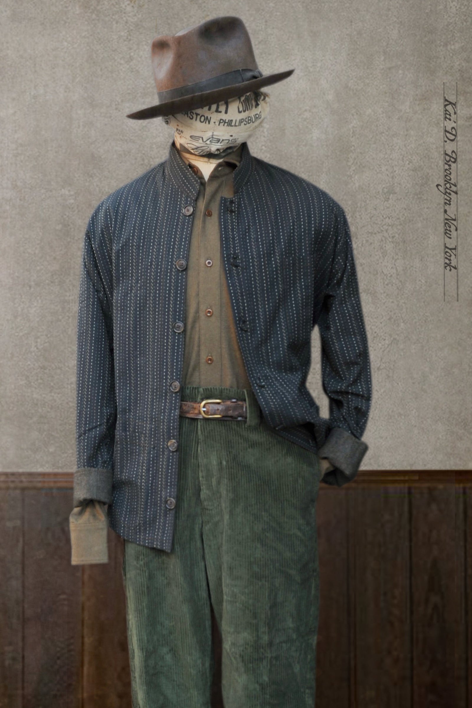 O Hara Shirt Sashiko Cotton 2 M L