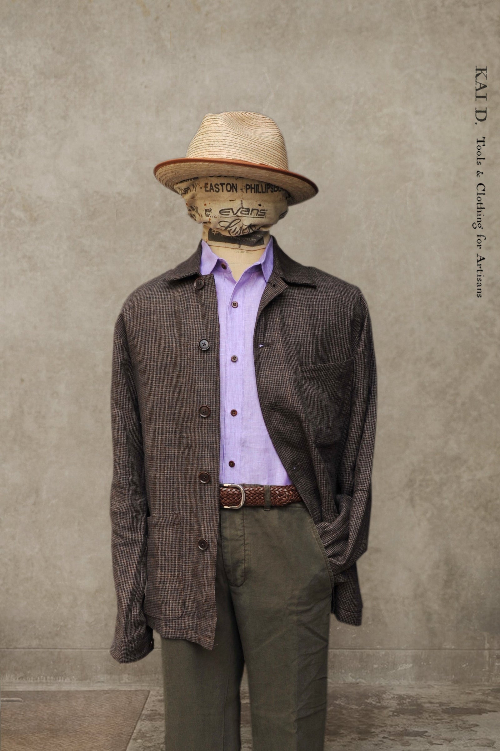 Architect Jacket Houndstooth Linen S