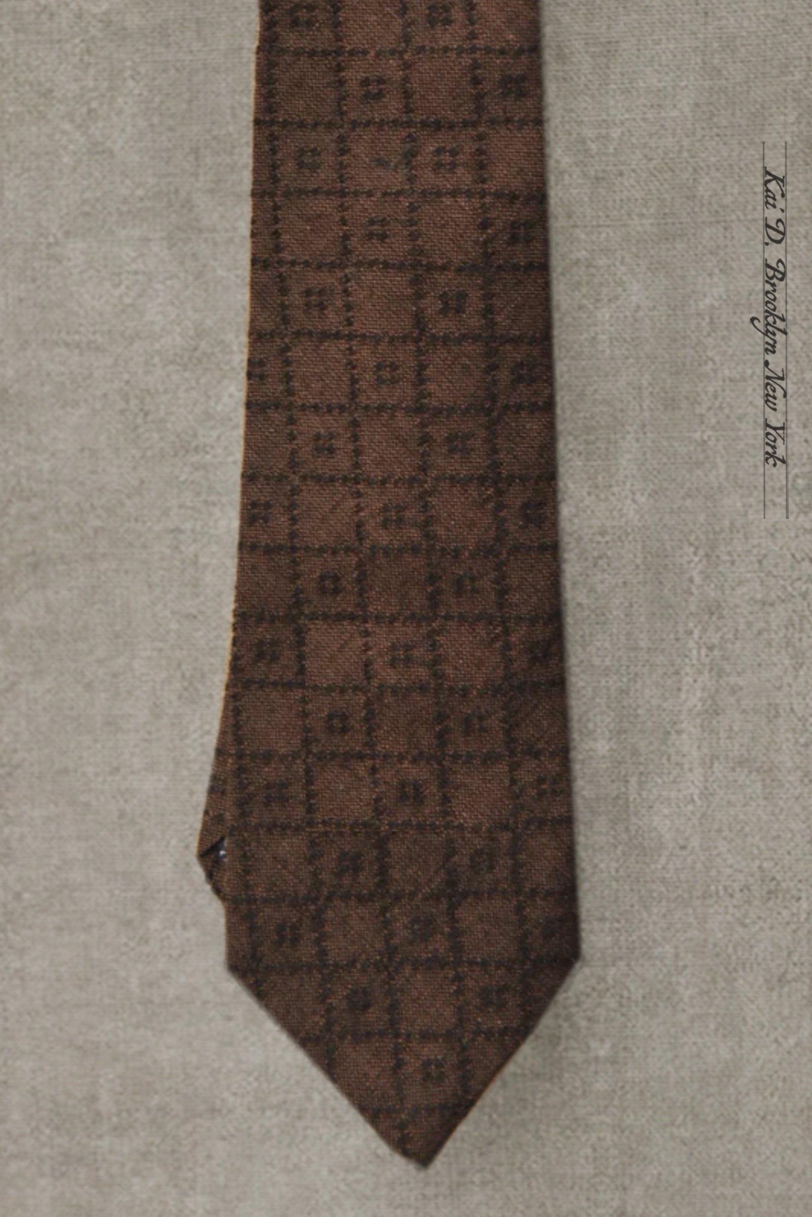 Jacquard Cotton Geo Tie