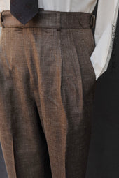 Journeyman Trousers Cross Hatch Herringbone Tropical Wool 30 32 34 36