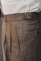 Journeyman Trousers Cross Hatch Herringbone Tropical Wool 30 32 34 36