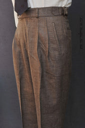Journeyman Trousers Cross Hatch Herringbone Tropical Wool 30 32 34 36