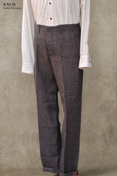 Borough Pants Linen Houndstooth 32 34