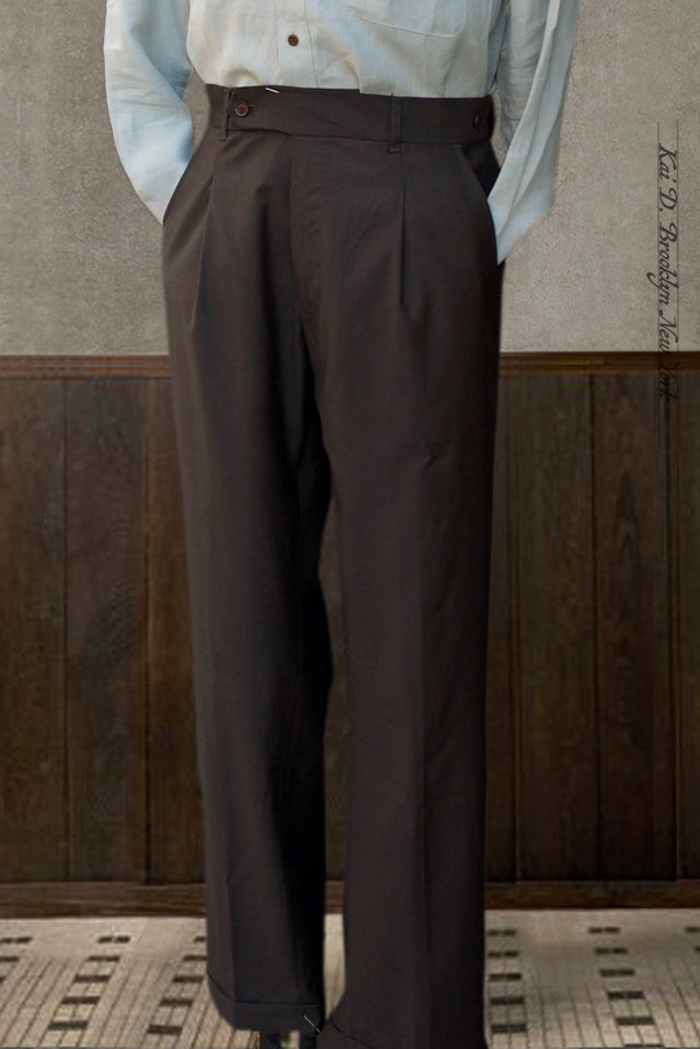 Journeyman Trousers - Deep Brown Tropical Wool - 30, 32, 34, 36