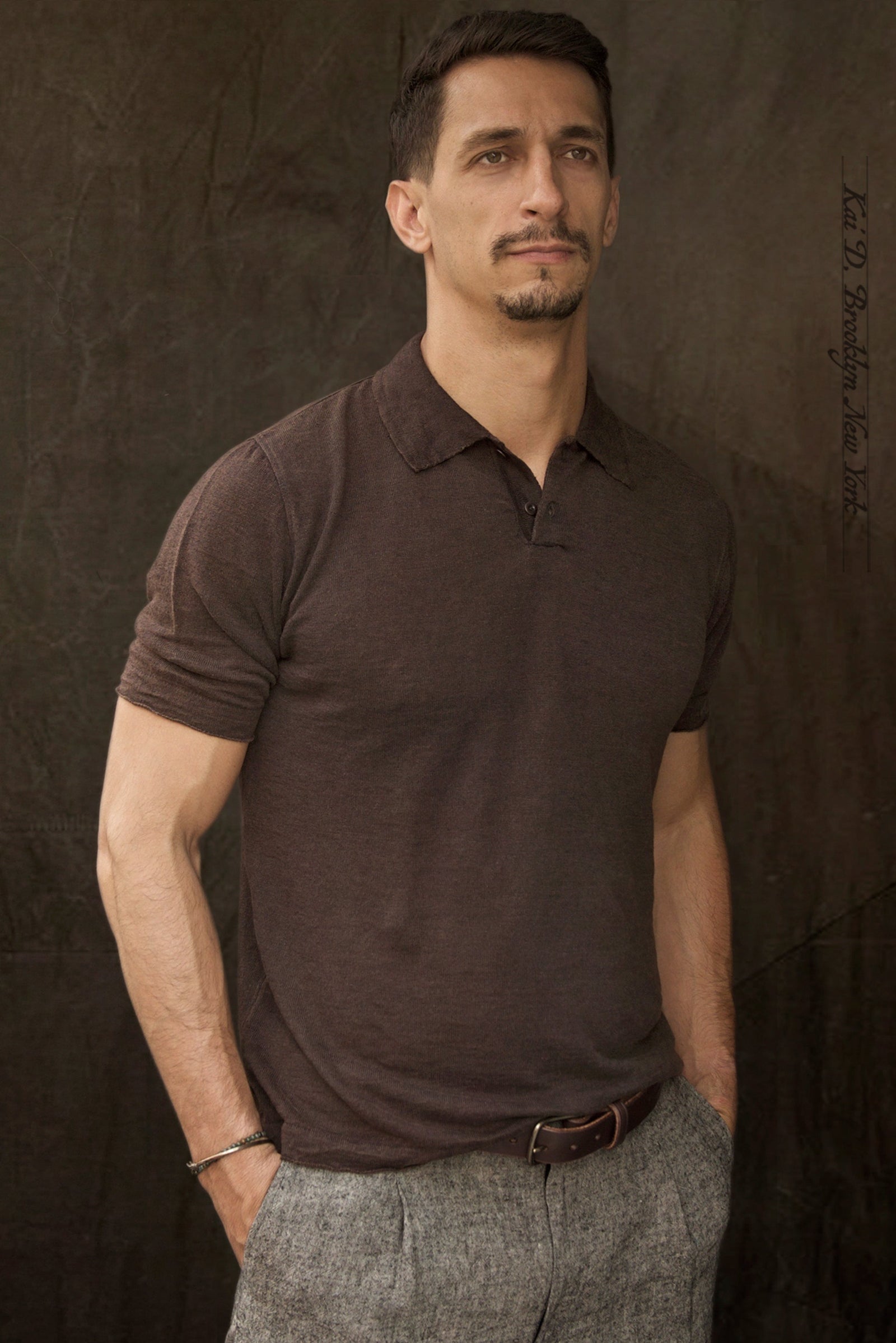 Fine Gauge Linen Polo L Xl