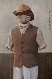 Shoemaker S Vest French Linen S L Xl Xxl