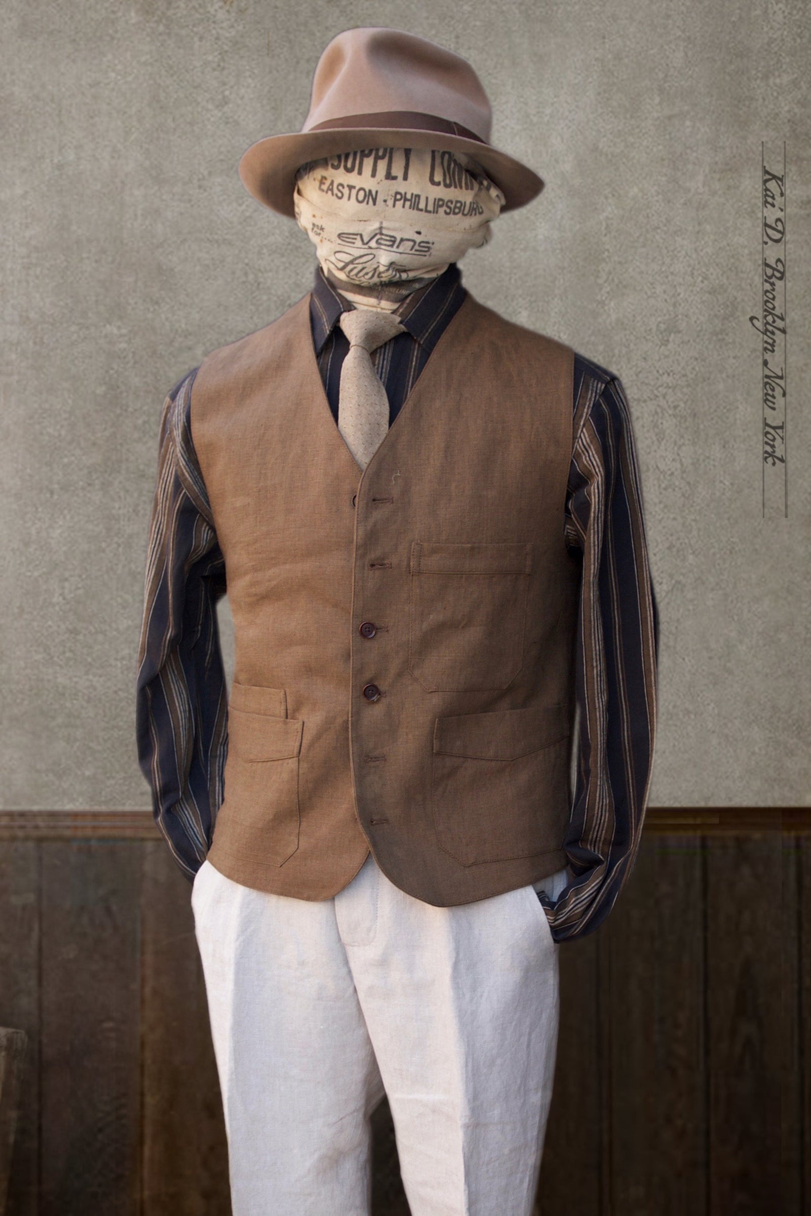 Shoemaker's Vest - French Linen - S, L, XL, XXL