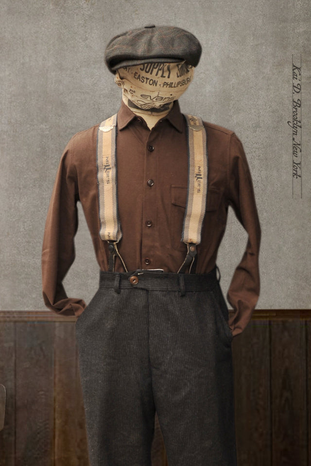 Skillman Shirt - Japanese Light Moleskin - Rugged Brown - L