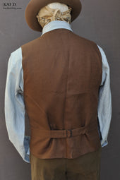 Shoemaker S Vest Twin Stripe Cotton M L Xl