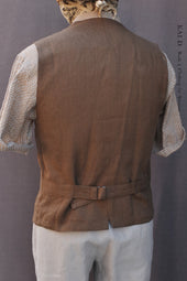 Shoemaker S Vest French Linen S L Xl Xxl