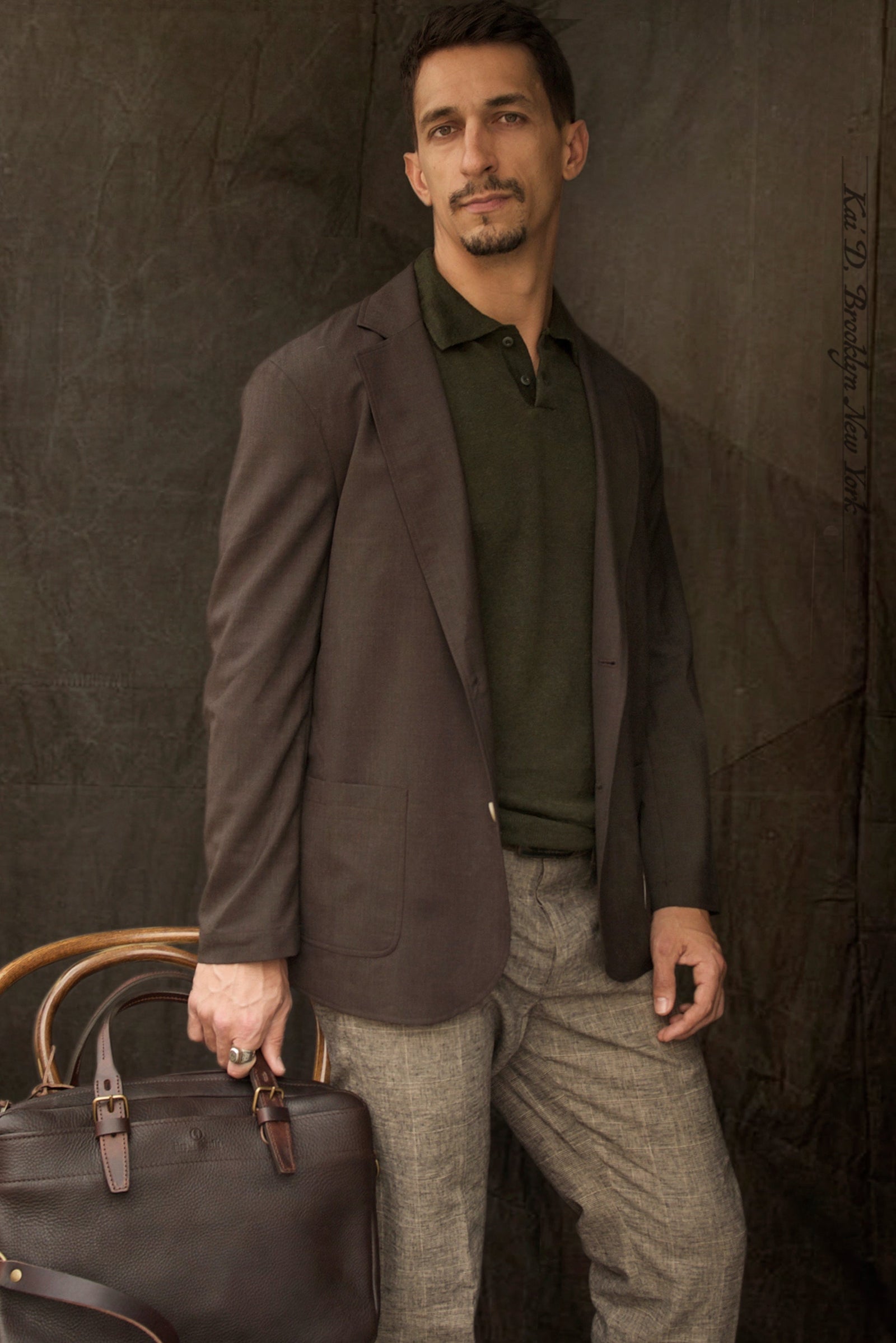 Writer S Jacket Super 130s Wool Bark 48 50