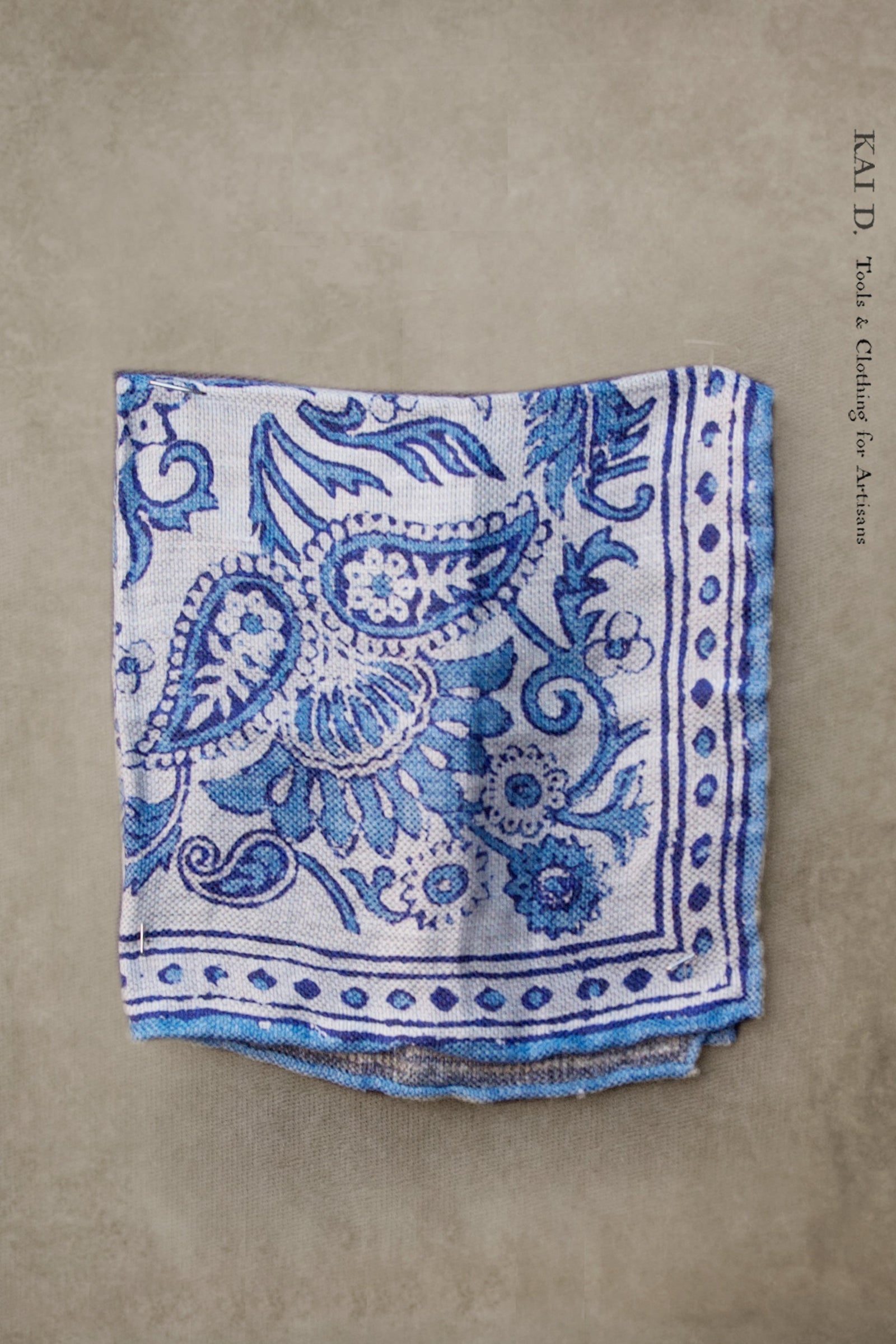 Linen Silk Pocket Square - Paisley