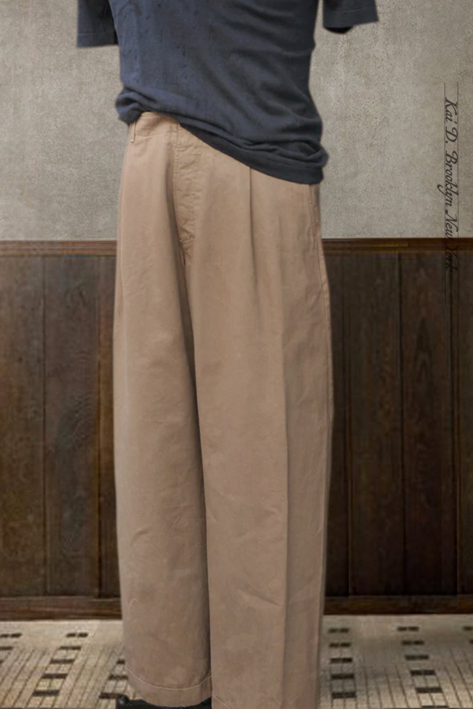 Bobby Wide Cut Pleated Trousers S L