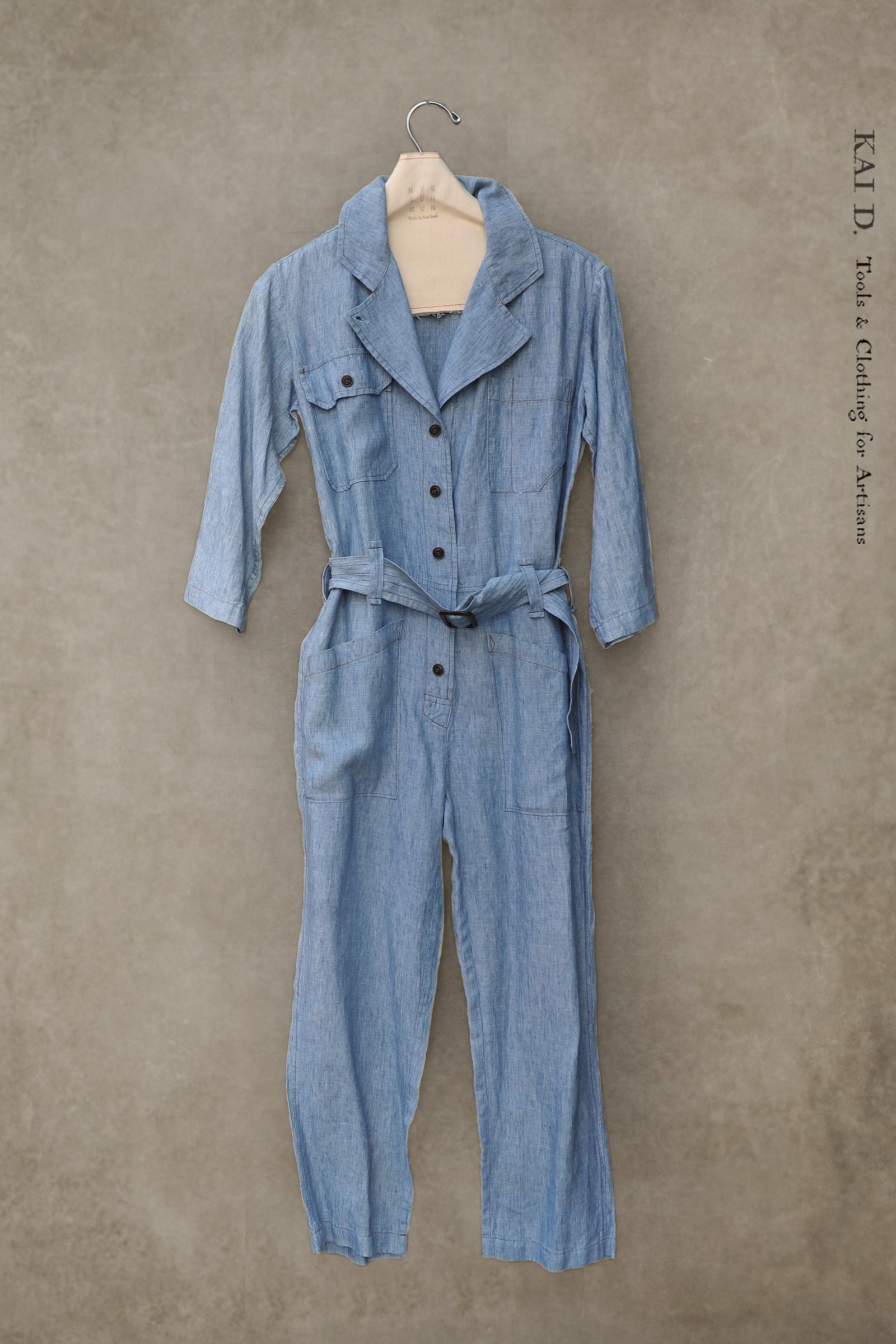 Earhart Jumpsuit Belgian Linen S M