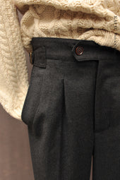 Cooper Pants Virgin Wool Tonal Plaid 30 32