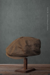 Peaky Hat - Brown Linen - M, L, XL