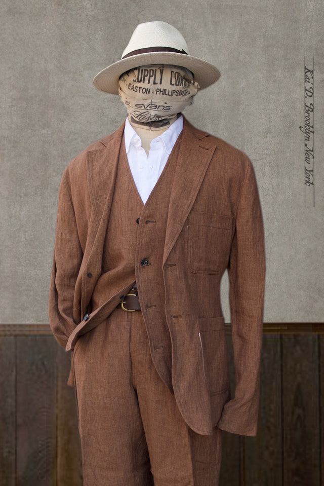Chris Two Button Blazer - Cognac - XL