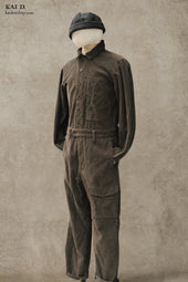 Lindbergh Flight Suit Garment Dyed Corduroy S M