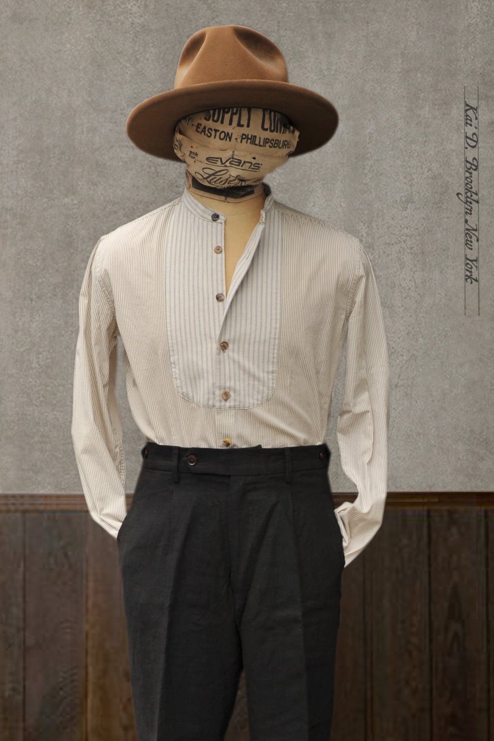 Cotton Bib Shirt M L Xl