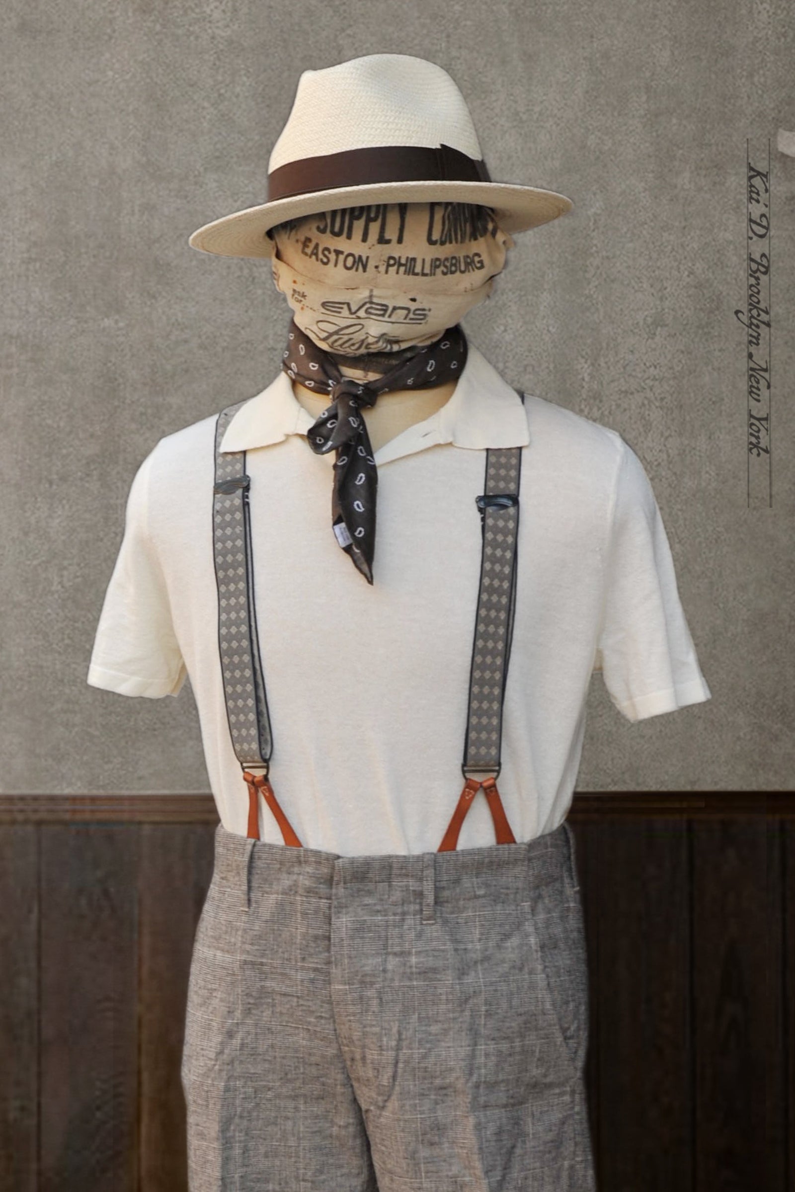 Folk Cotton Linen Polo S M