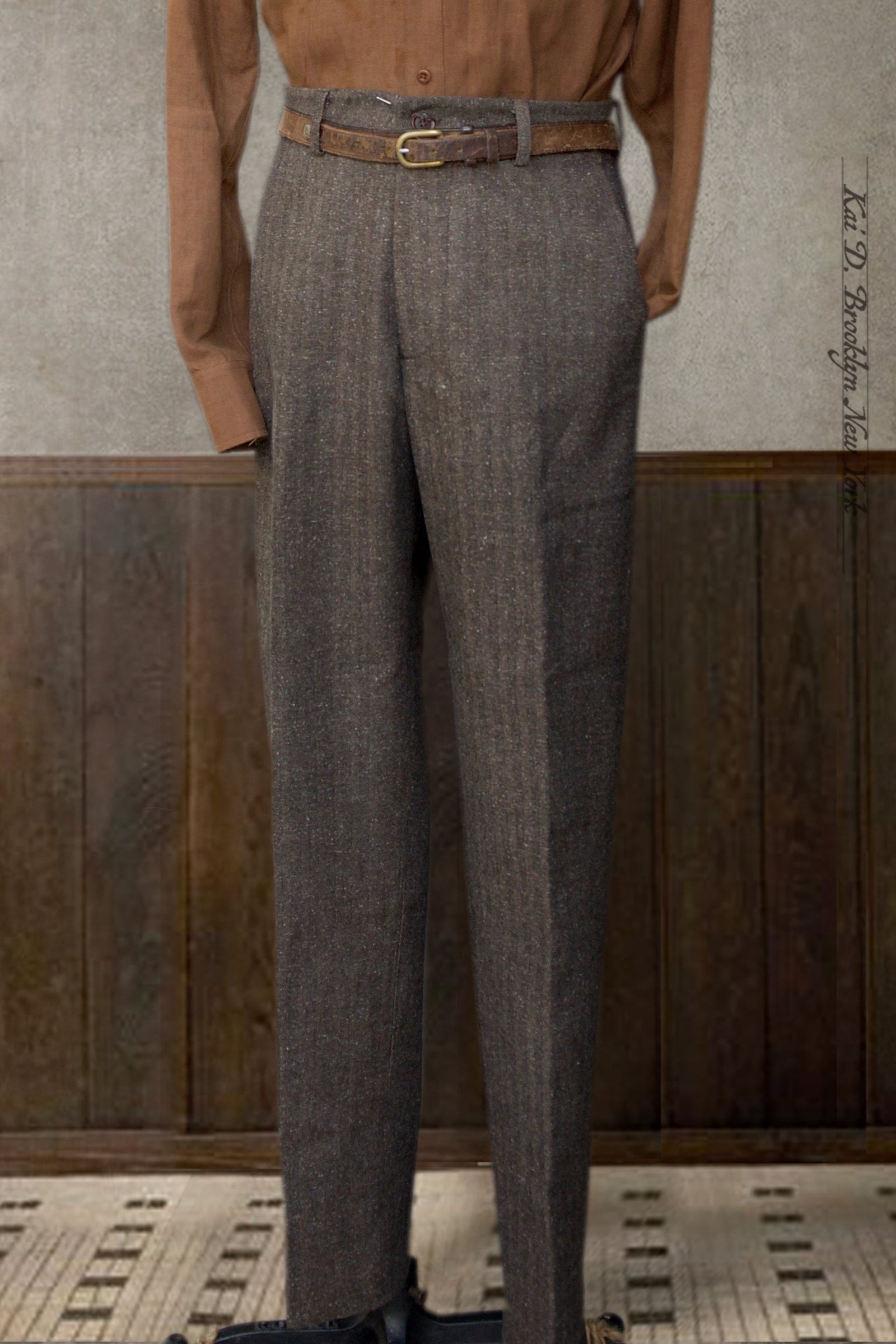 Bosun Pants - Cotton Herringbone Tweed - 30, 32, 34, 36