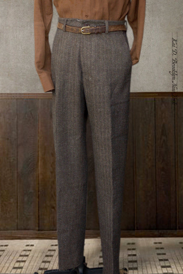 Bosun Pants - Cotton Herringbone Tweed - 30, 32, 34, 36