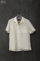 Short Sleeve Slater Shirt Oyster White L Xl
