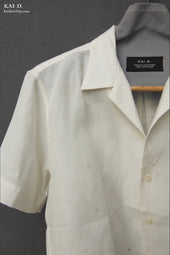 Short Sleeve Slater Shirt Oyster White L Xl