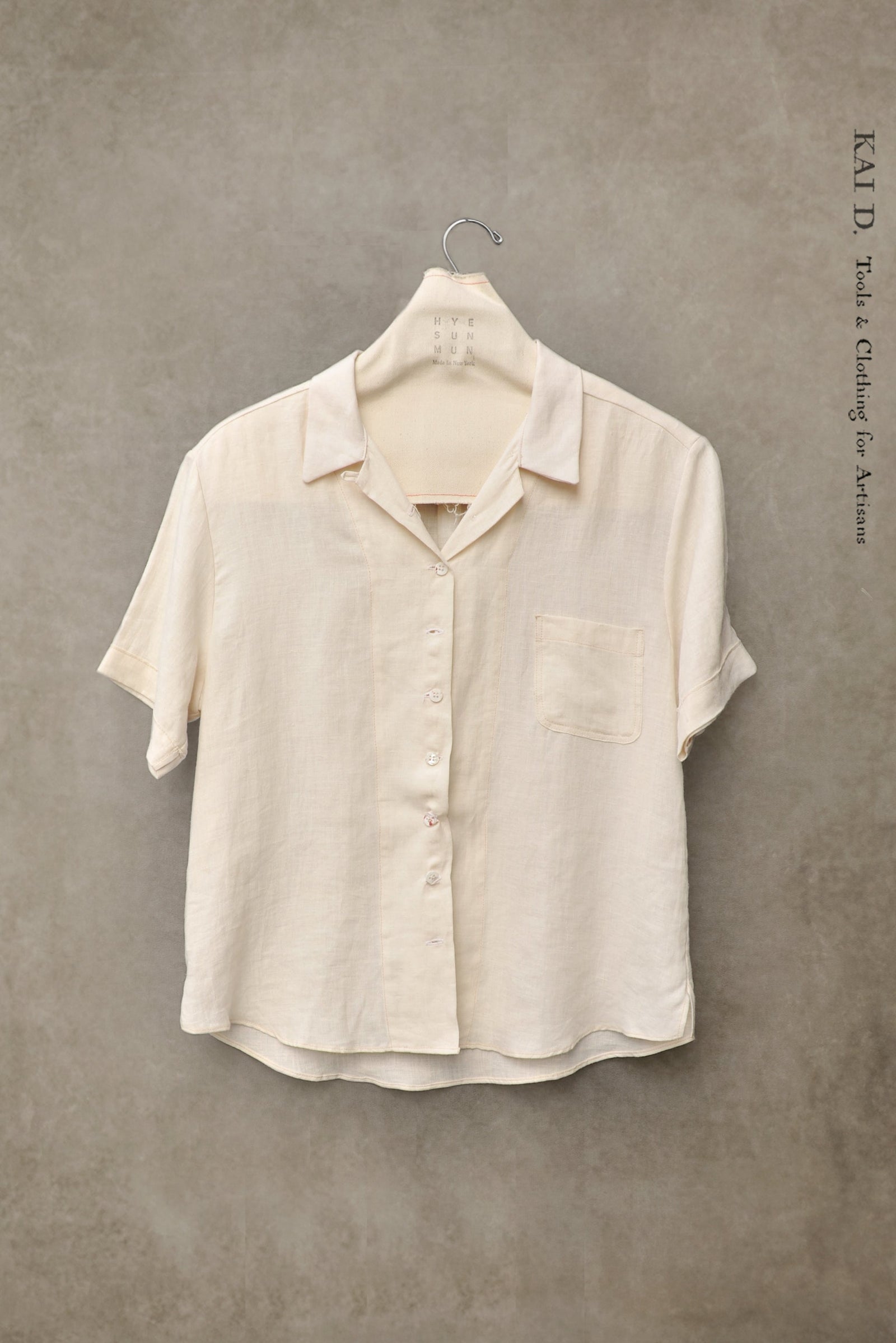 Margaret Shirt - Belgian Cream Linen - M