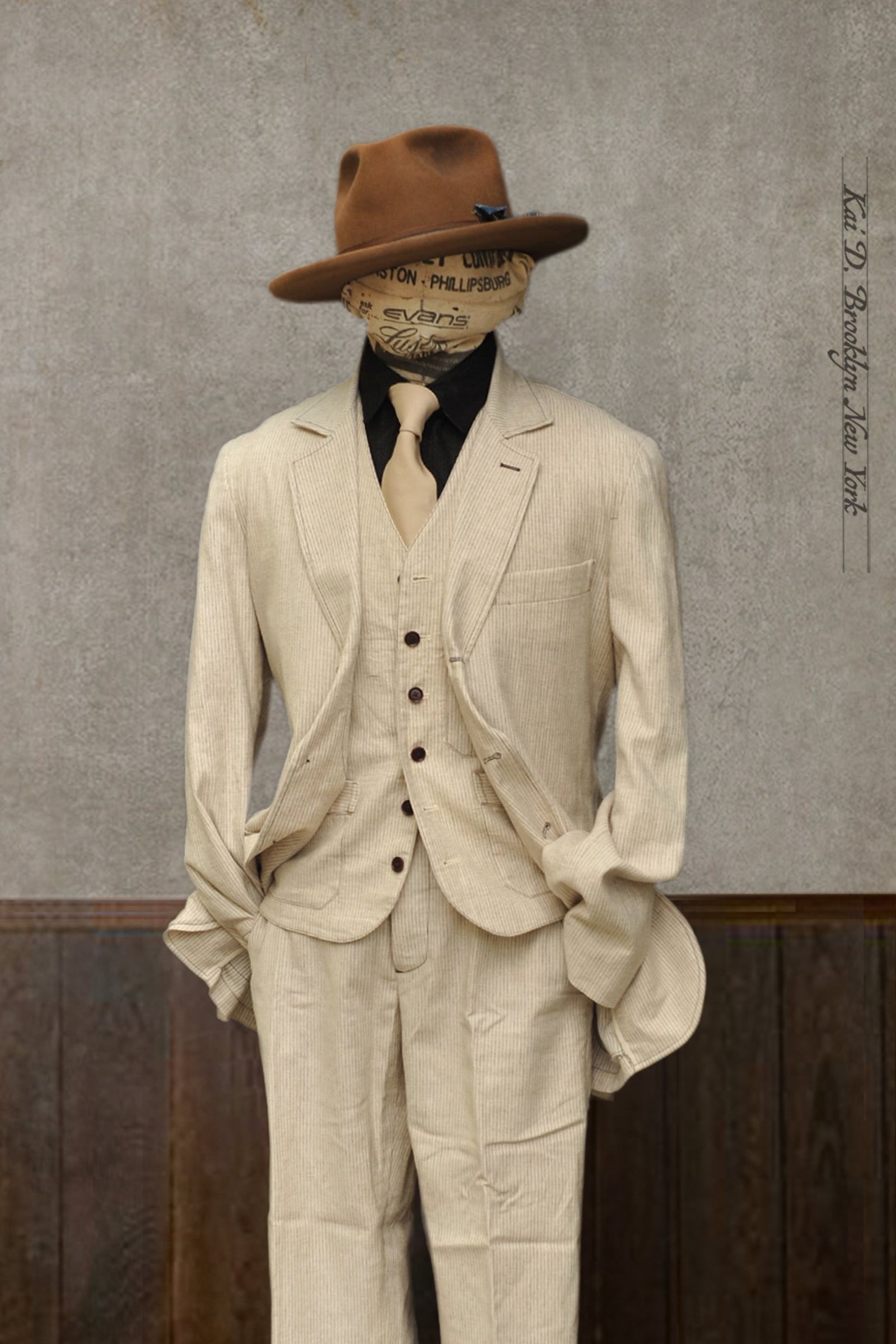 Shoemaker's Jacket - Cream Pin - S, M, L, XL