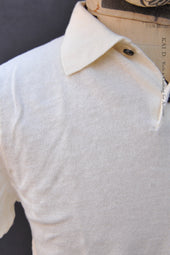 Folk Cotton Linen Polo S M