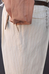 Wyatt One Pleat Pants Eggshell 46 48 50 52