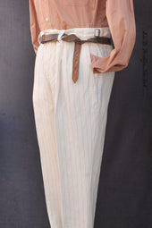 Wyatt One Pleat Pants Eggshell 46 48 50 52