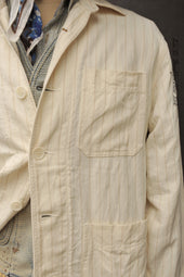 Creek Artist Jacket Cotton Linen Eggshell 48 50
