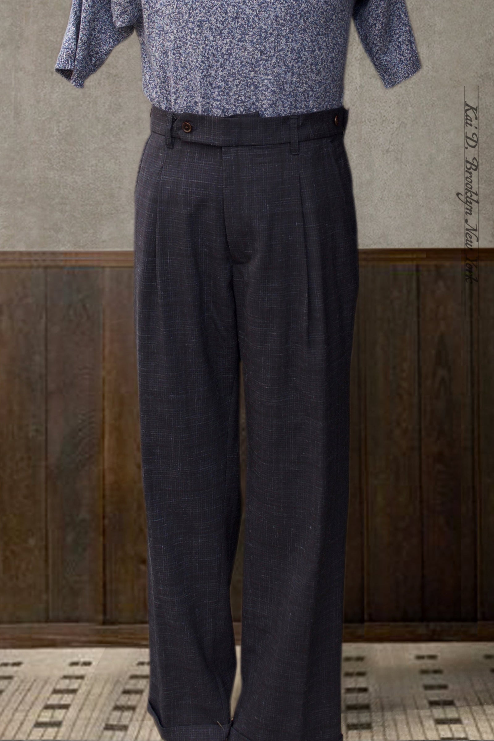 Journeyman Trousers - Crosshatch Tropical Wool - 30, 32, 34, 36