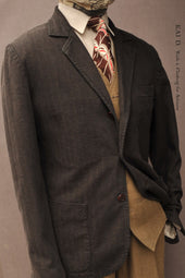 Kiefer Blazer Over Dyed Cotton Herringbone Xs M