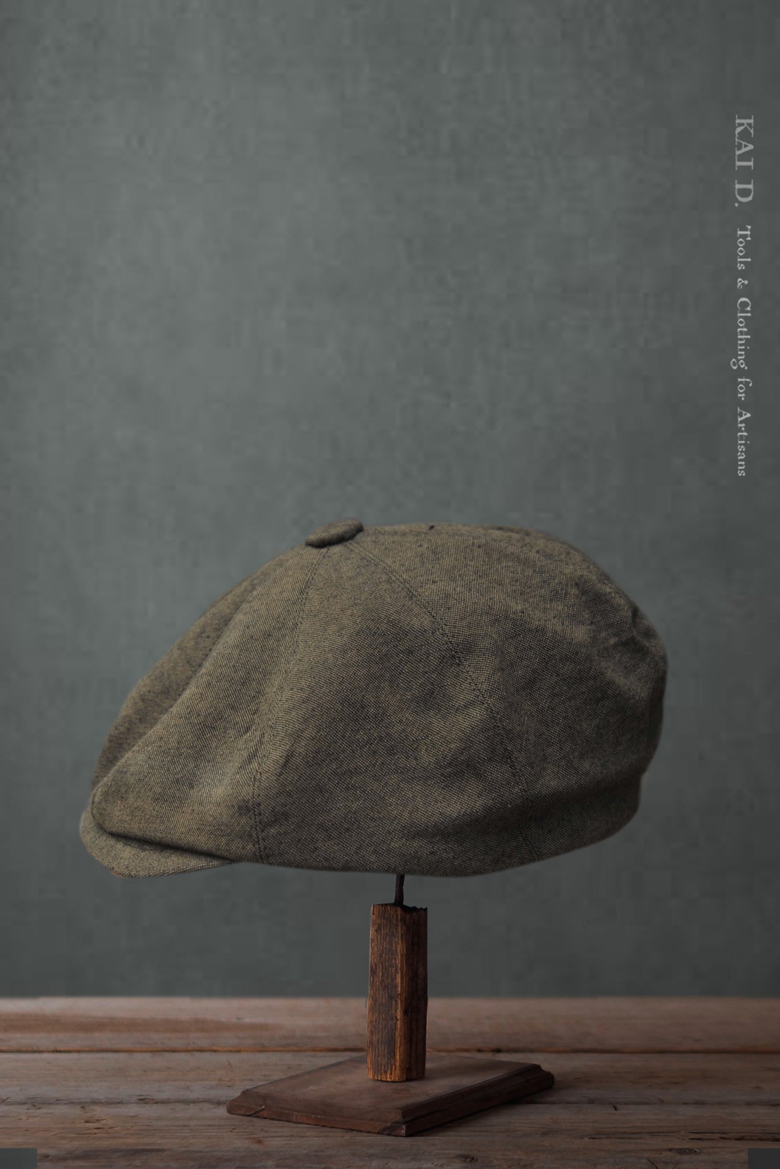 Peaky Hat Cotton Linen Tweed M L Xl