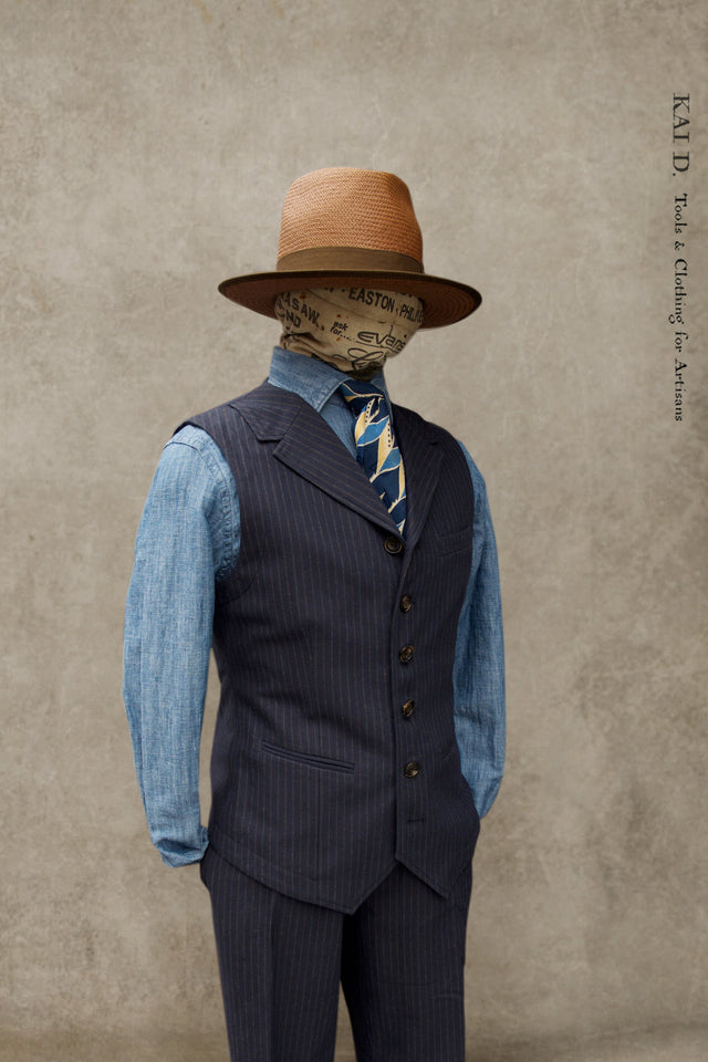 William Vest - Blue Pin - S, M