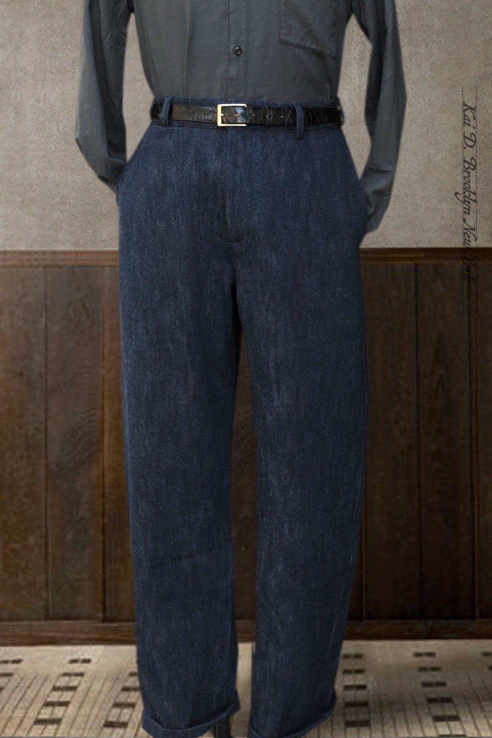 Balloon Trousers Cotton Wool 48 50 52