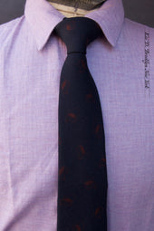 Printed Paisley Wool Tie