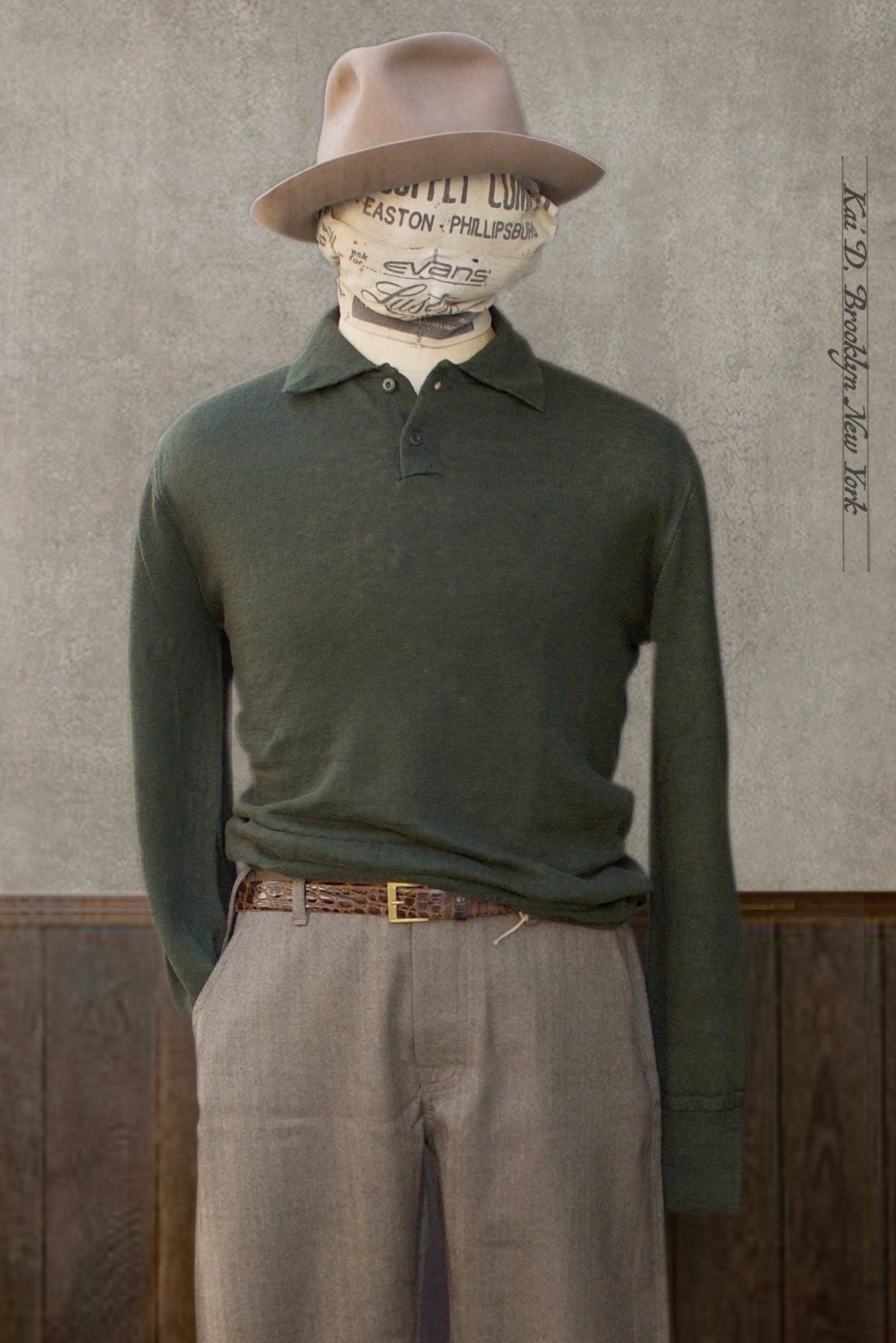 Fine Gauge Linen Ls Polo M L Xl