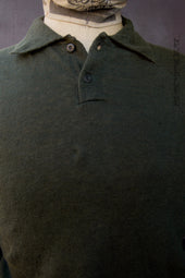Fine Gauge Linen Ls Polo M L Xl
